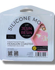 HEXAGON COASTERS silicone mold - set of 2